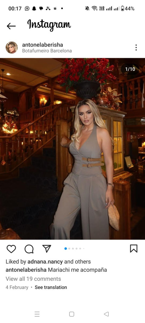 Halter Vest Pants suit set