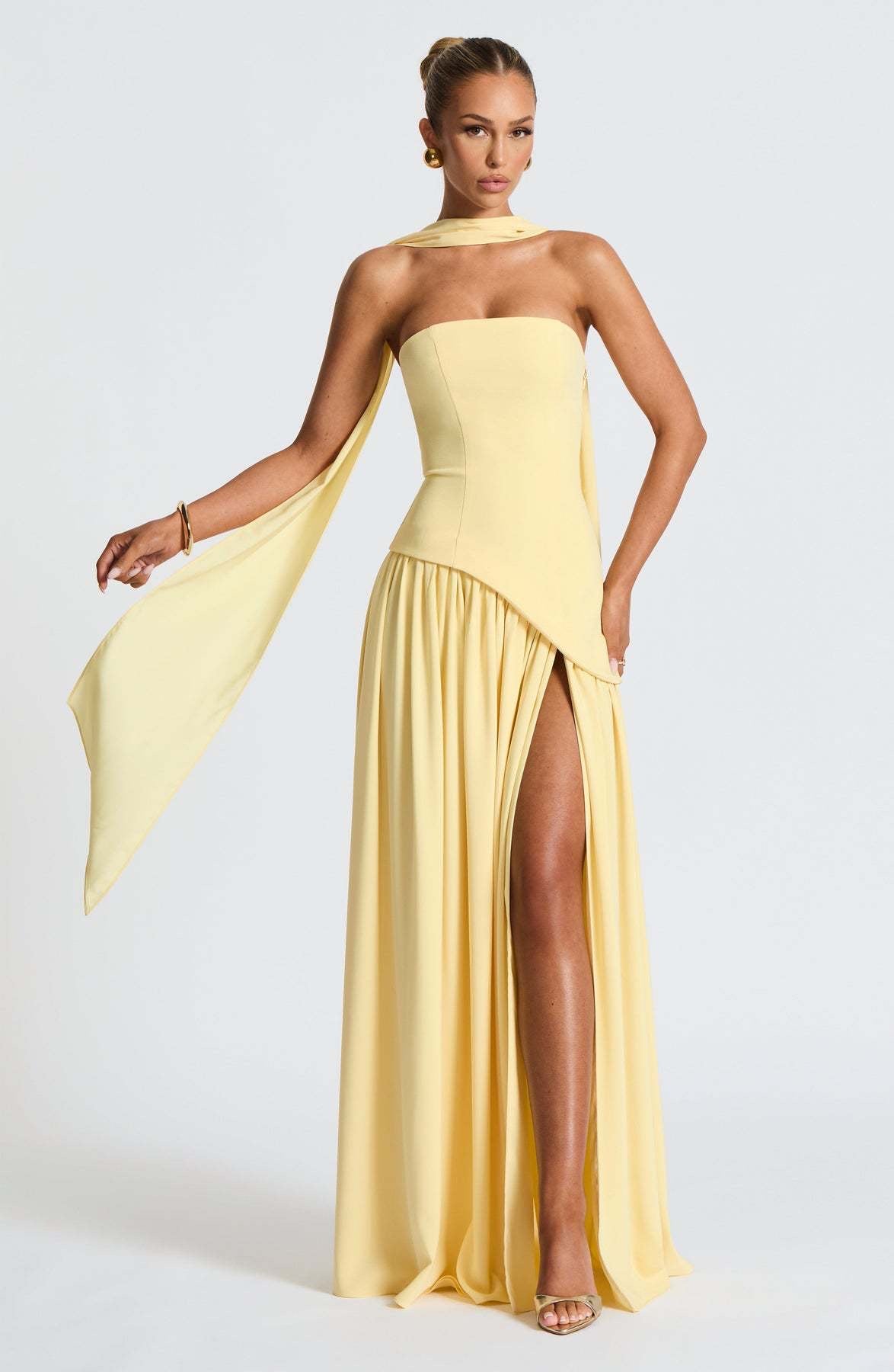Cocoa Luxe Slit Dress