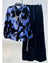 Blue Mirage Velvet Cords Set