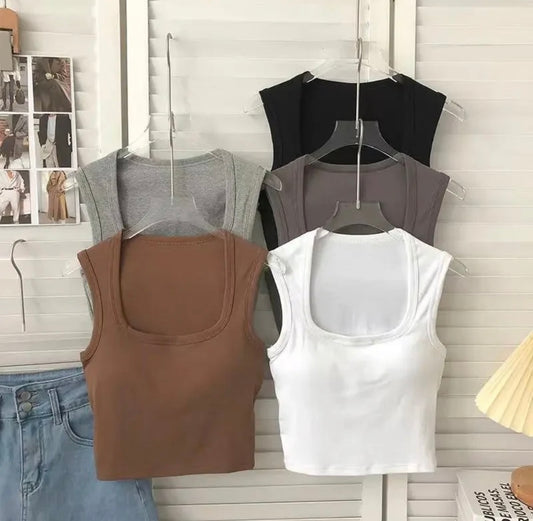 Lovito Tank Tops With Inbuilt Bra