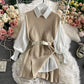 Fushion warm shirt dress
