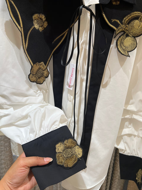 Golden Bloom Luxe Shirt