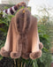 Naira Faux Fur Shawl /Cape