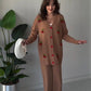 Cherry knitted Warm Cords Set