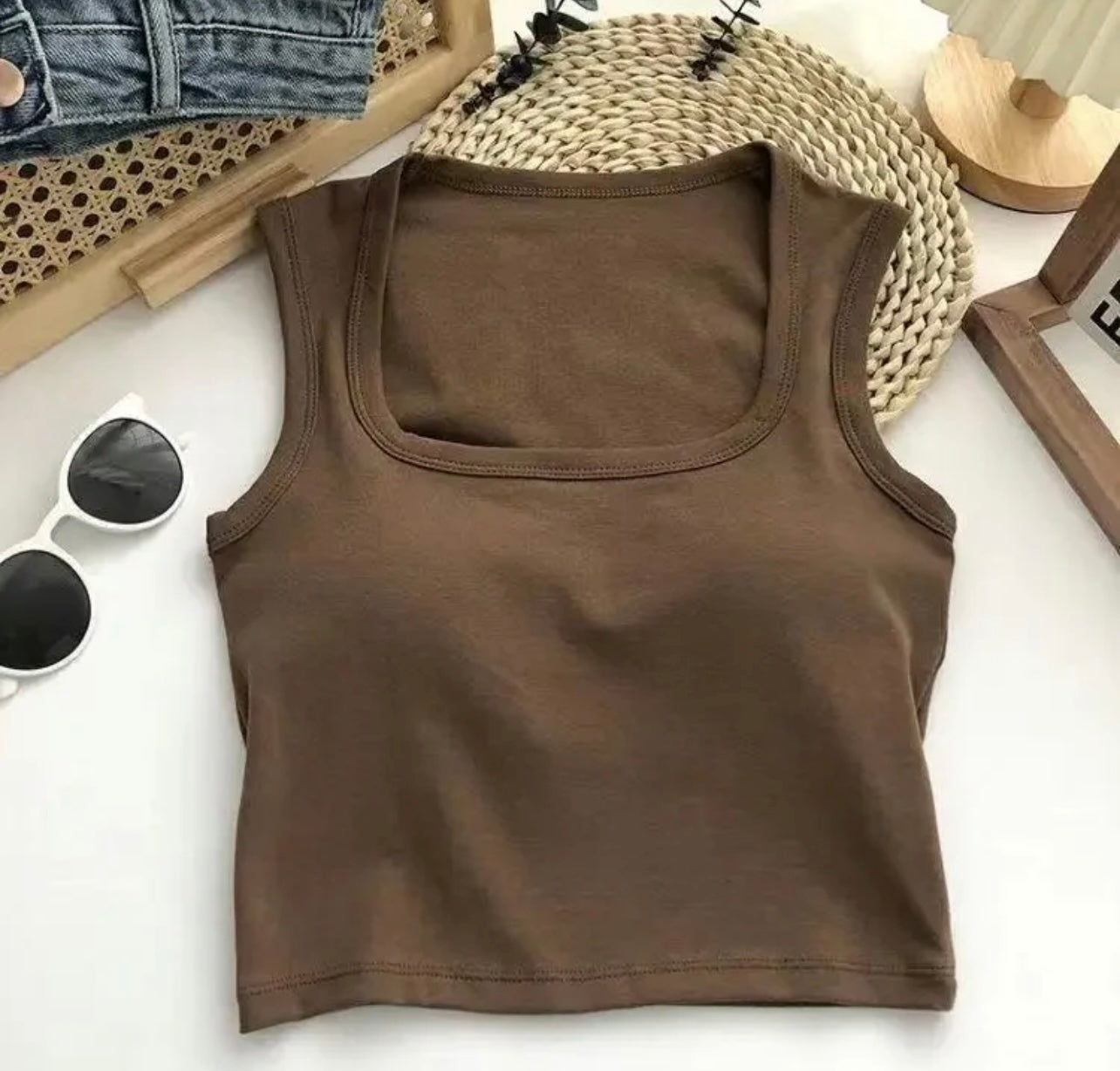 Lovito Tank Tops With Inbuilt Bra