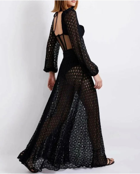 Femella Statement Beach Dress - Swimsuit attached with skirt (Resort Wear)