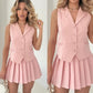 Jack Vest Top and skirt set