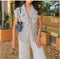 3d flower embellished blazer