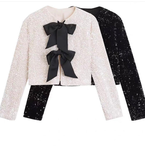 Sequins Bow Jacket