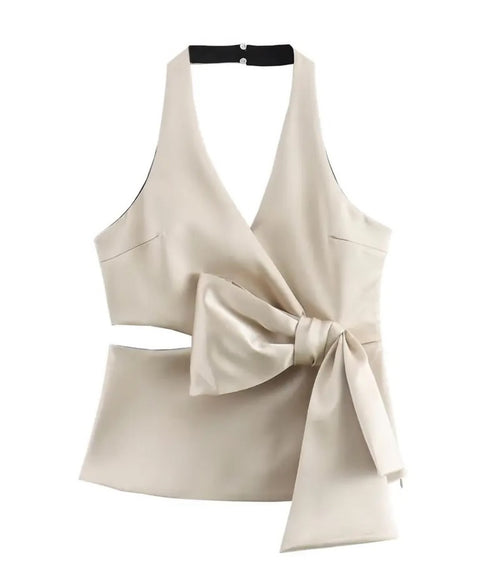 V neck sleeveless top