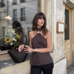 Liara top with attached scarf
