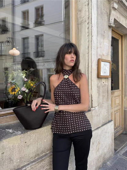 Liara top with attached scarf