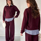 Stripe collar luxe cordset