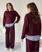 Stripe collar luxe cordset