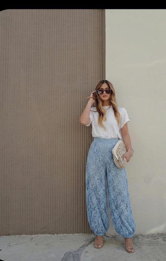 Lace Balloon Pants