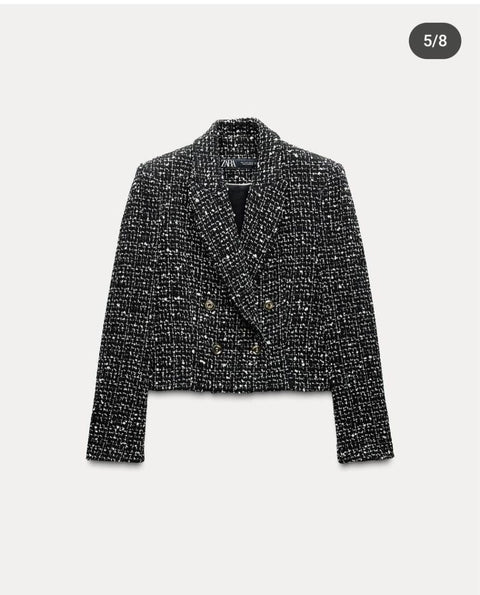 Enzo Luxe Tweed Blazer