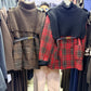 Ember Check Knit Coat