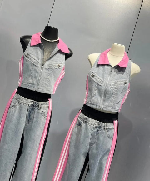 Denim Chic Coords Set