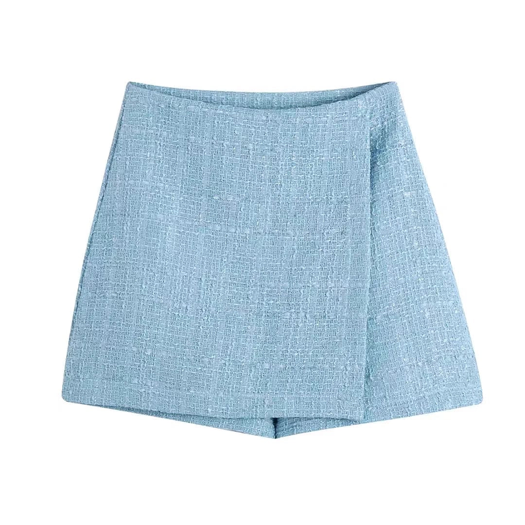 Tweed Blazer Shorts Set