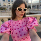 Pink Polka Dot Affair Top