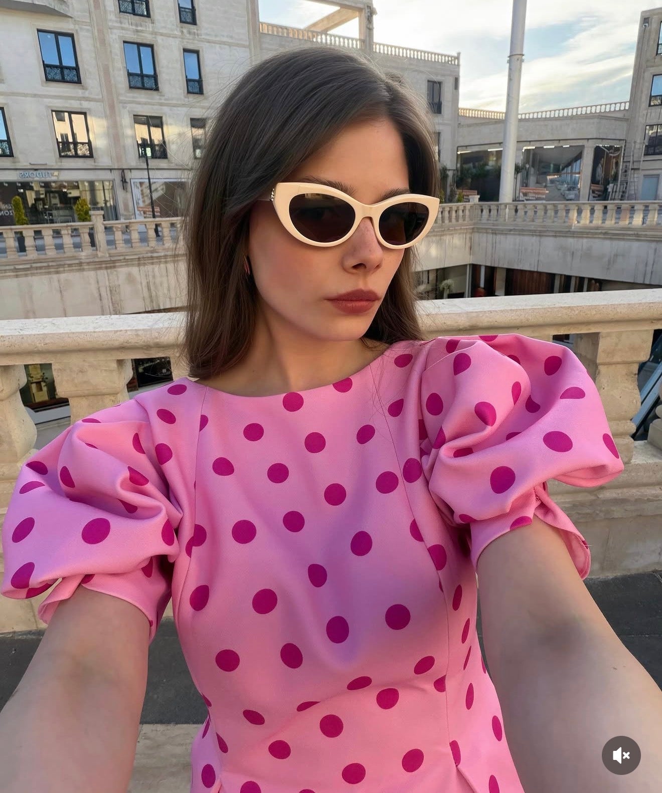 Pink Polka Dot Affair Top