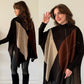 Plaid Knit Poncho
