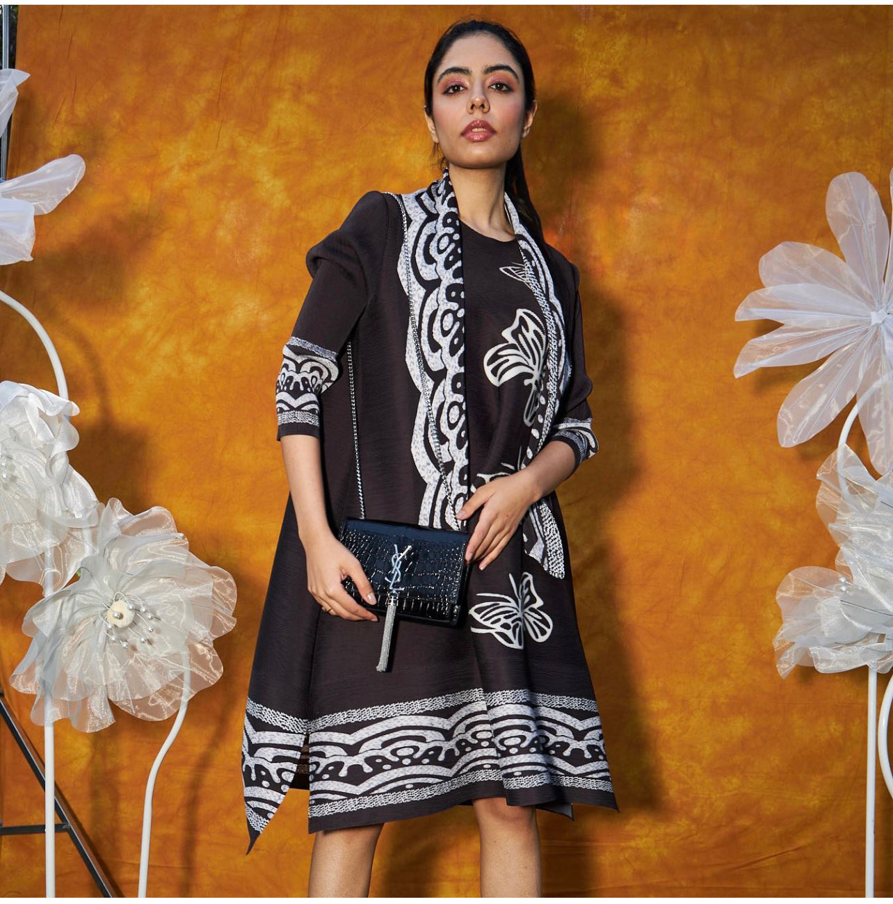 Butterly Pleated Dress