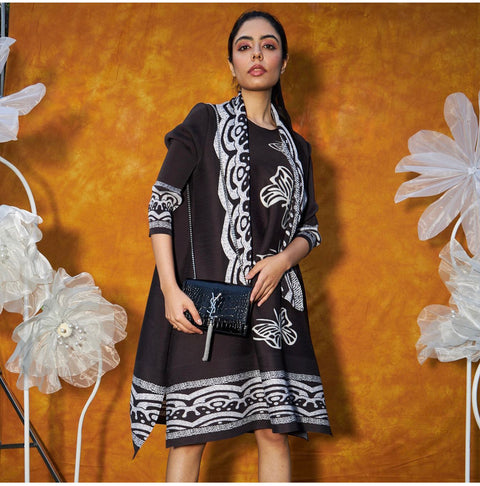Butterly Pleated Dress