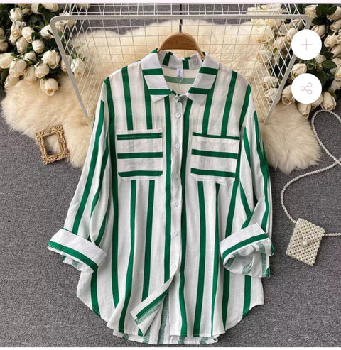 Stripe Cotton Shirt