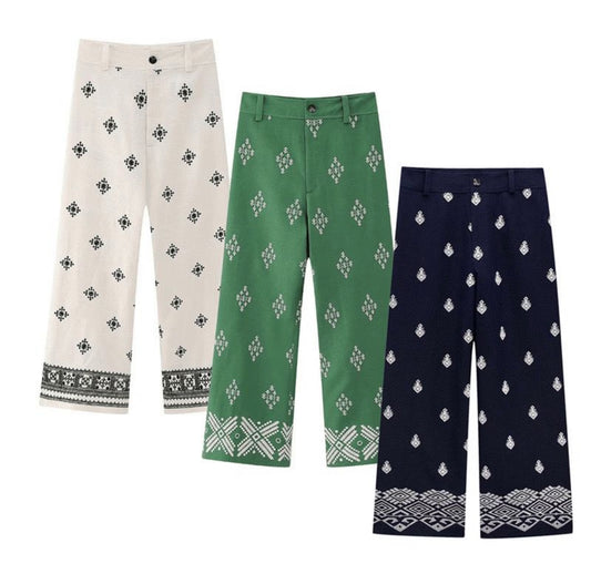 Embriodery Pants