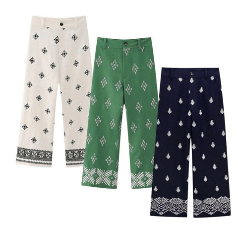 Embriodery Pants