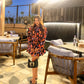 Summer Floral Pleated Dress