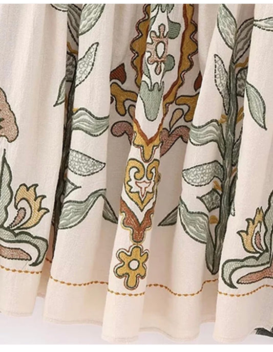 Merin Embriodery Dress