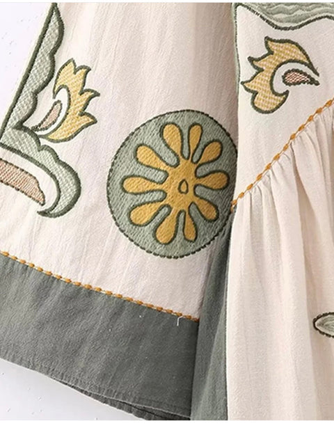 Merin Embriodery Dress