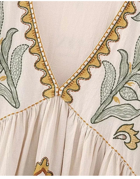 Merin Embriodery Dress