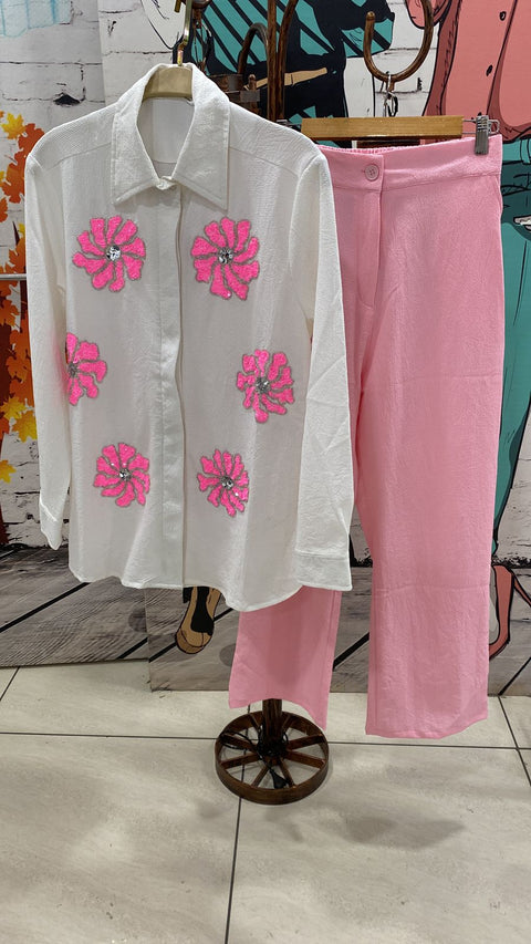 Flower Embellished Cords