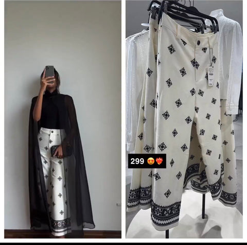 Embriodery Pants