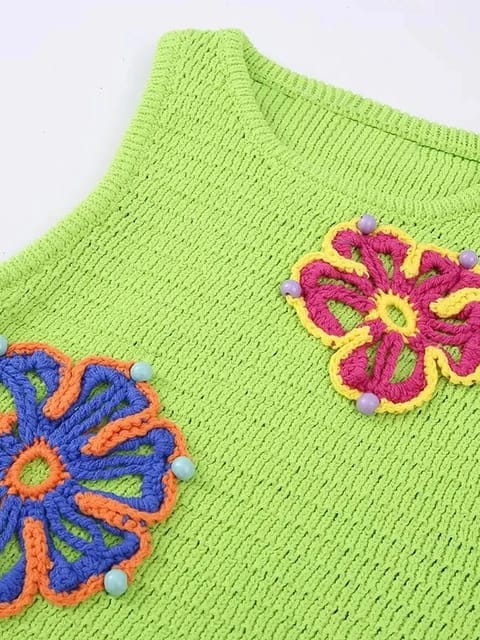 Crochet Knit Top
