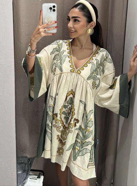 Merin Embriodery Dress