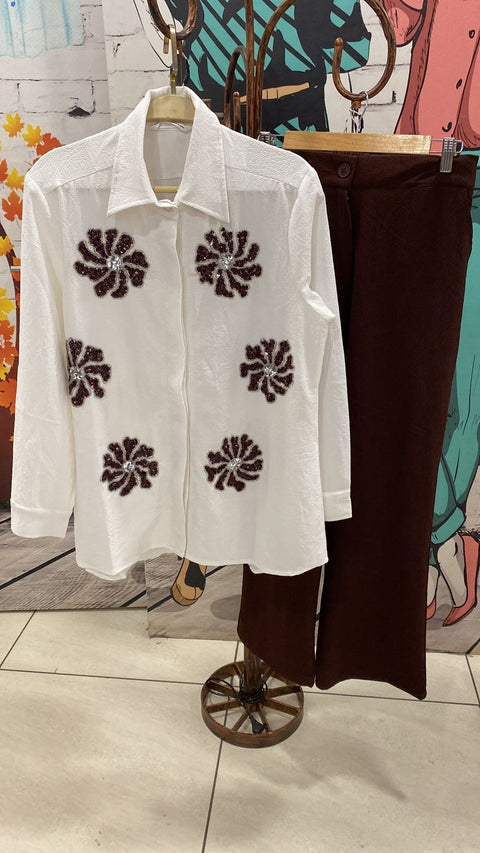 Flower Embellished Cords