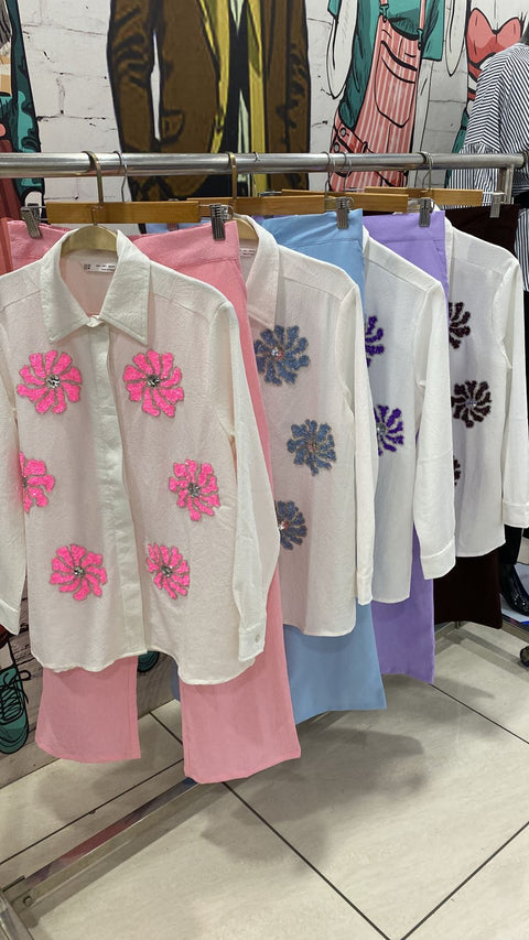 Flower Embellished Cords