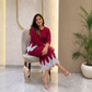 Elara Luxe Pleated Dress