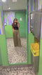 Satin silk high waist pants