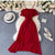 Pleated Ruffle Belt Dress