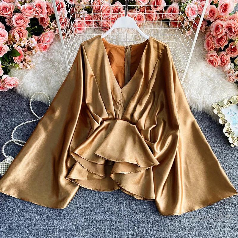 Metallic Kaftan Top