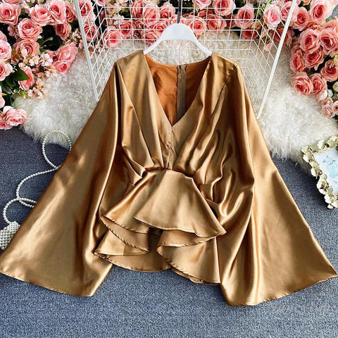 Metallic Kaftan Top