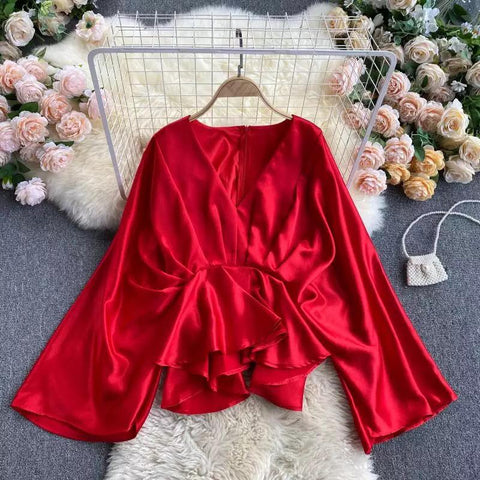 Metallic Kaftan Top