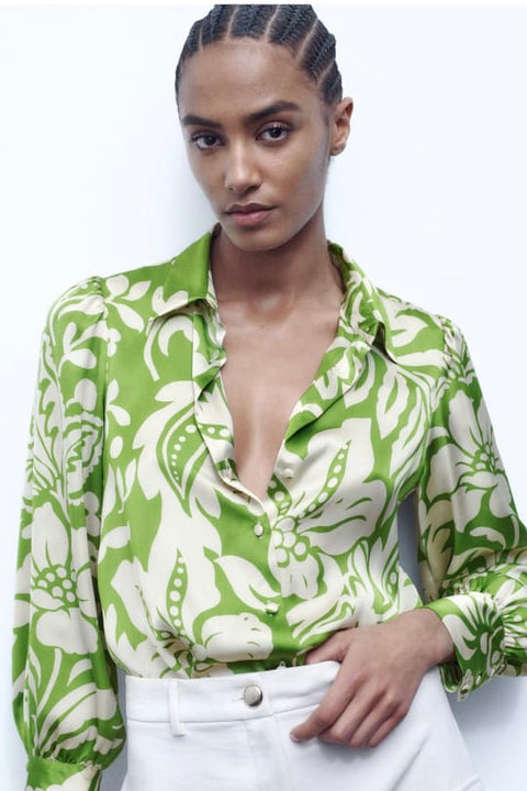 Flowy Satin Shirt
