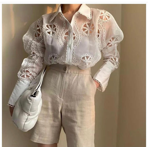 Angela Cut work Shirt