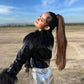 Chyla Leather Fur Jacket